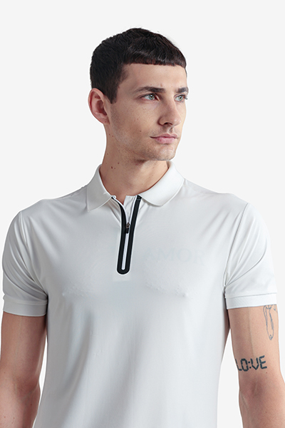 Men's Basic Polo Neck T-Shirt