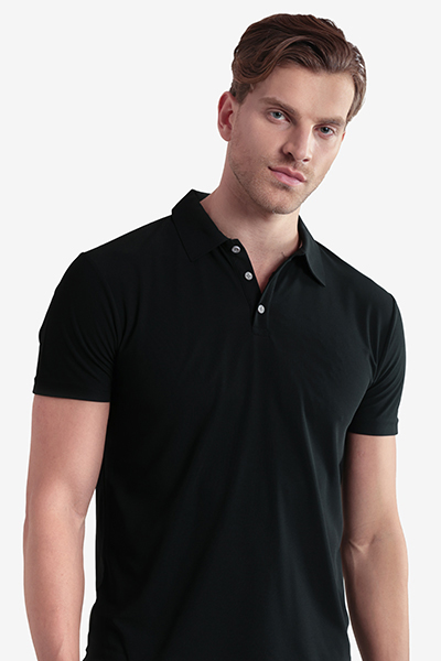 Men's Basic Polo Neck T-Shirt