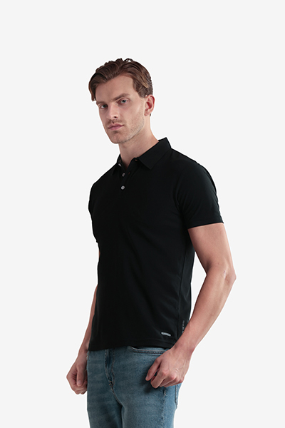 Men's Basic Polo Neck T-Shirt