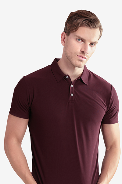 Men's Basic Polo Neck T-Shirt