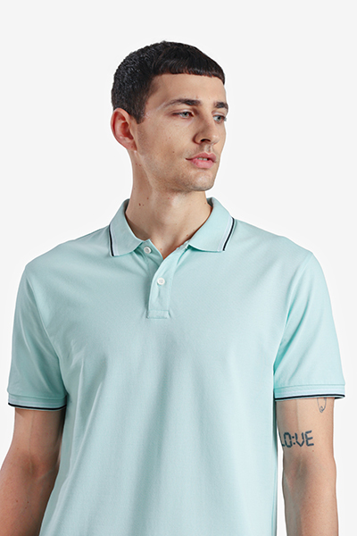 Men's Basic Polo Neck T-Shirt