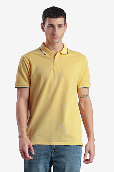 Men's Basic Polo Neck T-Shirt