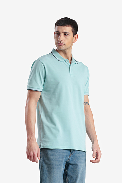 Men's Basic Polo Neck T-Shirt