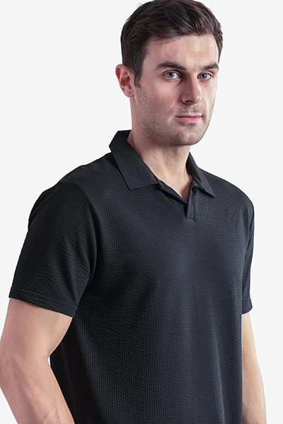 Men's Basic Polo Neck T-Shirt