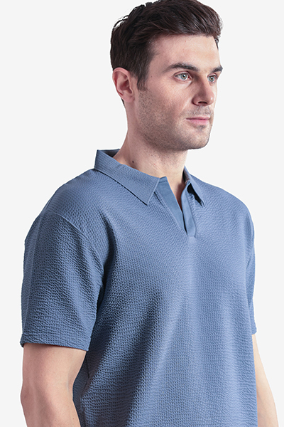 Men's Basic Polo Neck T-Shirt