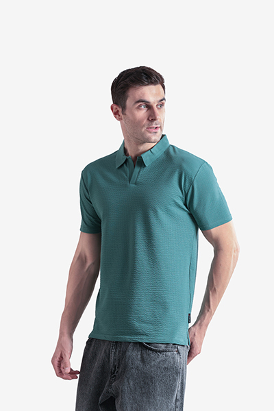 Men's Basic Polo Neck T-Shirt