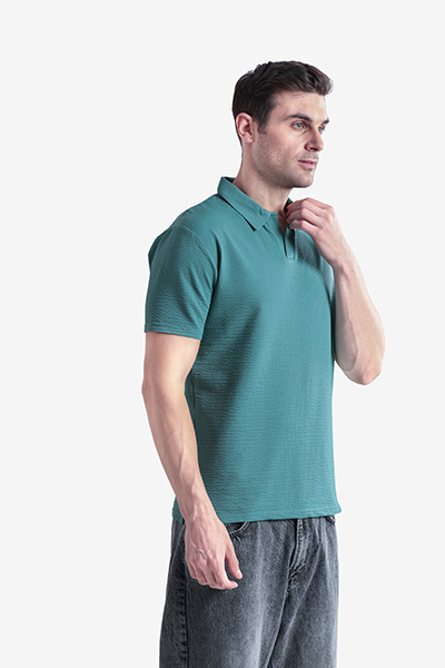 Men's Basic Polo Neck T-Shirt