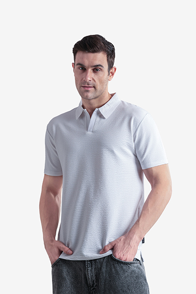 Men's Basic Polo Neck T-Shirt