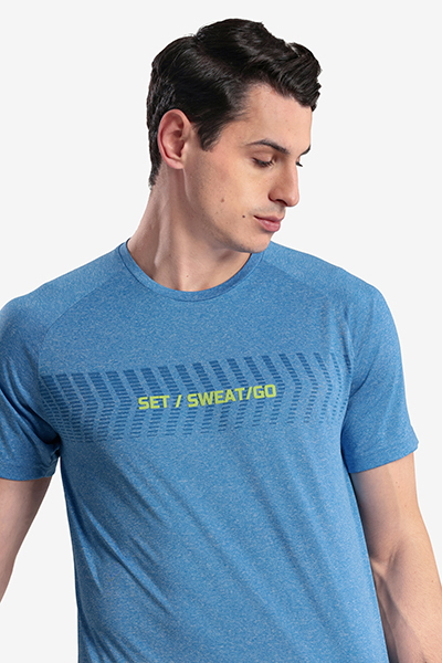Men's Printed Round Neck T-Shirt