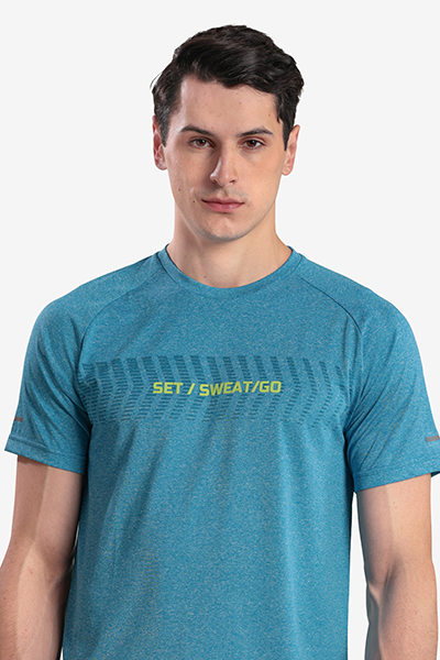 Men's Printed Round Neck T-Shirt
