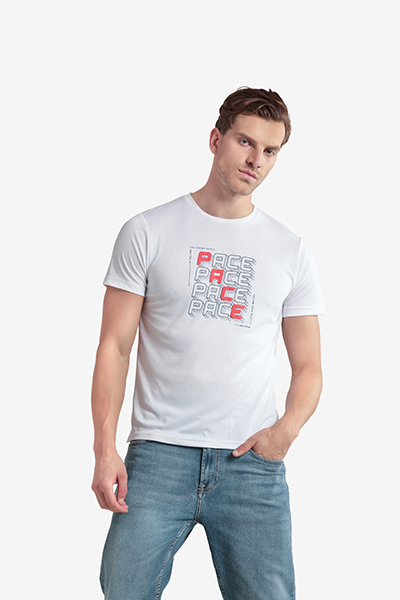 Men's Printed Round Neck T-Shirt