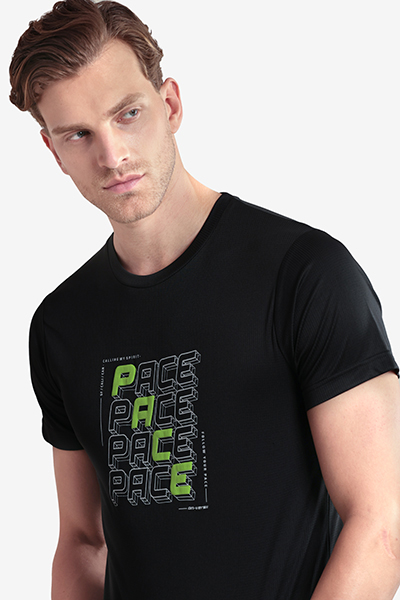 Men's Printed Round Neck T-Shirt