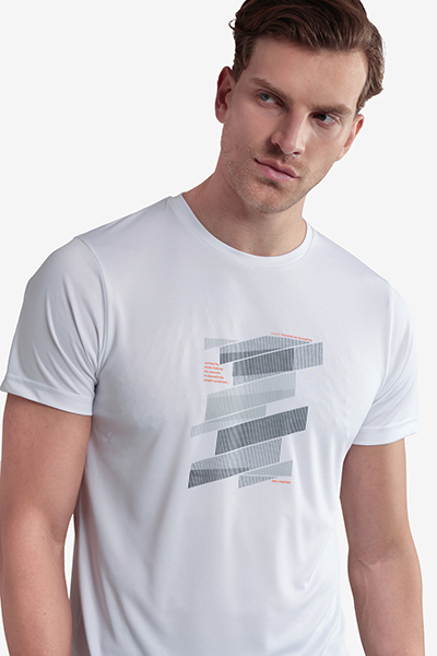 Men's Printed Round Neck T-Shirt