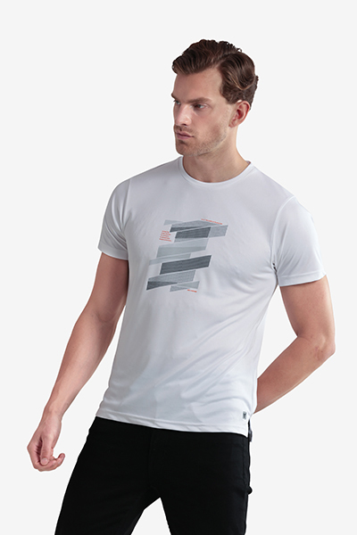 Men's Printed Round Neck T-Shirt