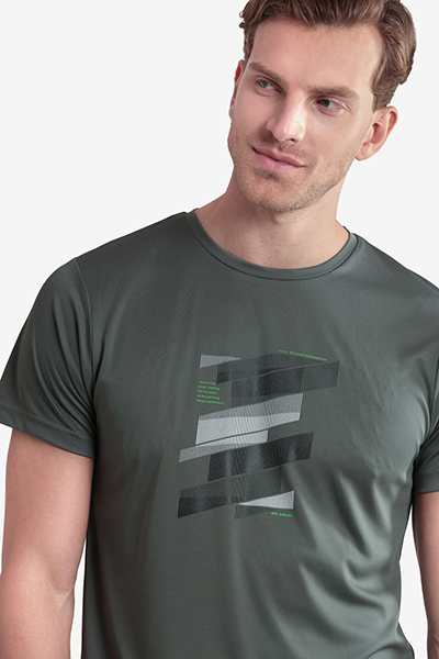 Men's Printed Round Neck T-Shirt