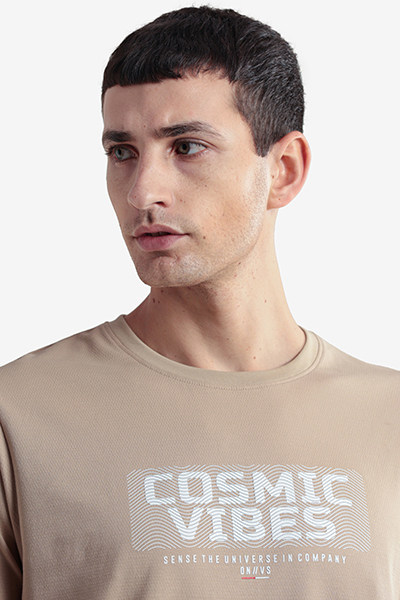 Men's Printed Round Neck T-Shirt