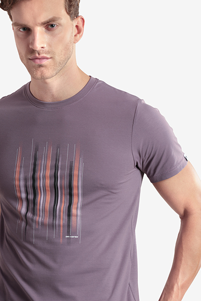 Men's Printed Round Neck T-Shirt