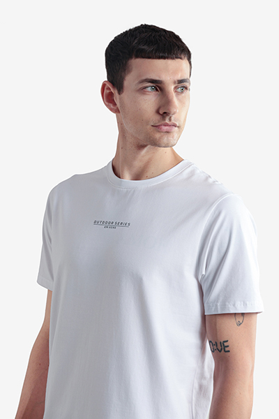 Men's Printed Round Neck T-Shirt