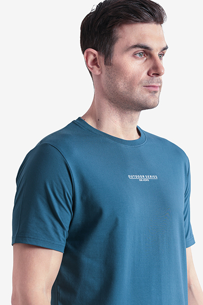 Men's Printed Round Neck T-Shirt