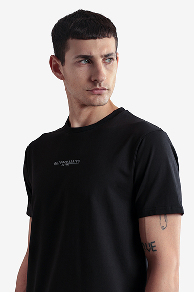 Men's Printed Round Neck T-Shirt