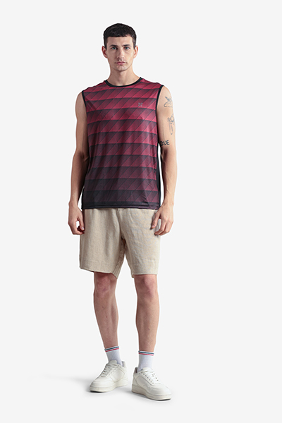 men's printed sando t-shirt