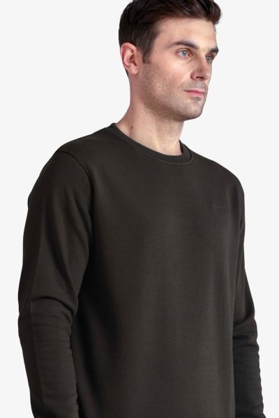 Men'S Solid Round Neck Sweatshirt